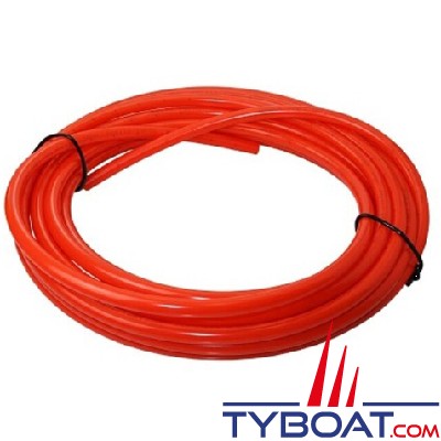 WHALE - Tuyaux semi-rigide 15mm par 50 mètres rouge - WX7154B