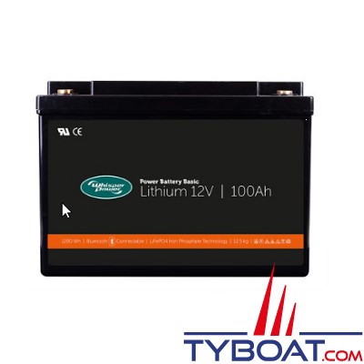Whisper Power - Batterie Lithium Power Basic 12 V – 100 Ah