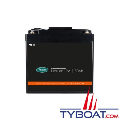 Whisper Power - Batterie Lithium Power Basic 12 V – 50 Ah