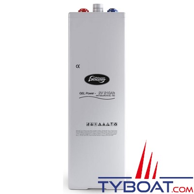 WhisperPower - Batterie gel 2V - 210 Ampères