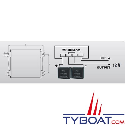 WhisperPower - Convertisseur CC série MC  12v/24v-10a