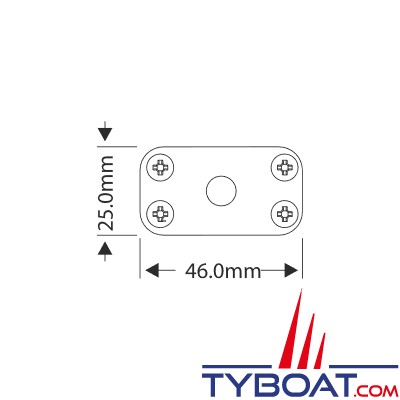 WhisperPower - Lot de 2 plaques d'adaptation WP-MDC - M8/M10 - 41 mm