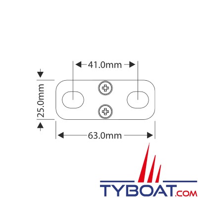 WhisperPower - Lot de 2 plaques de connexion WP-MDC - M8/M10 - 41 mm