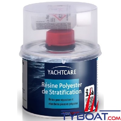 Yachtcare - Résine de stratification avec durcisseur - 0.5 kg