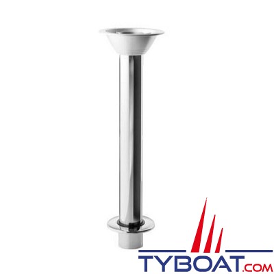 Zwaardvis - Colonne de table Gamma FS XII - Base flush inox H 730 mm