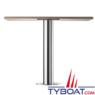 Zwaardvis - Colonne de table Inoxx FB III - Inox. ø108 mm - H 680 mm