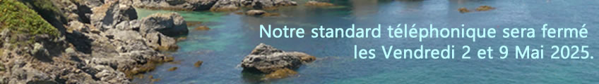 Fermeture standard 2 et 8 mai