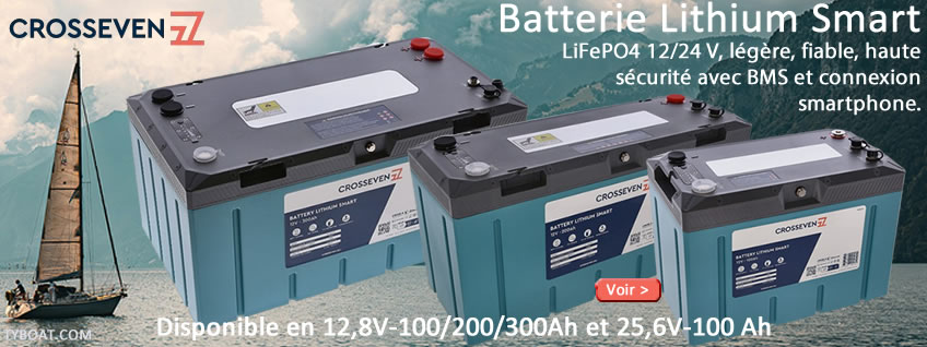 Présentation batteries lithium Crosseven 12,6 Volt