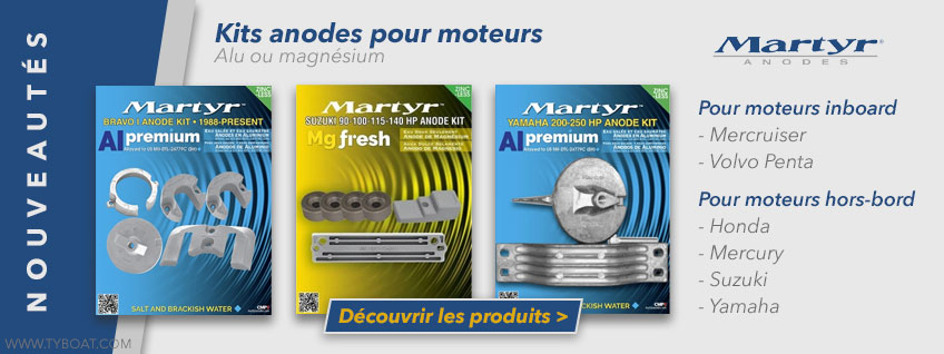 Tyboat.com - Kits d'anodes moteurs Martyr